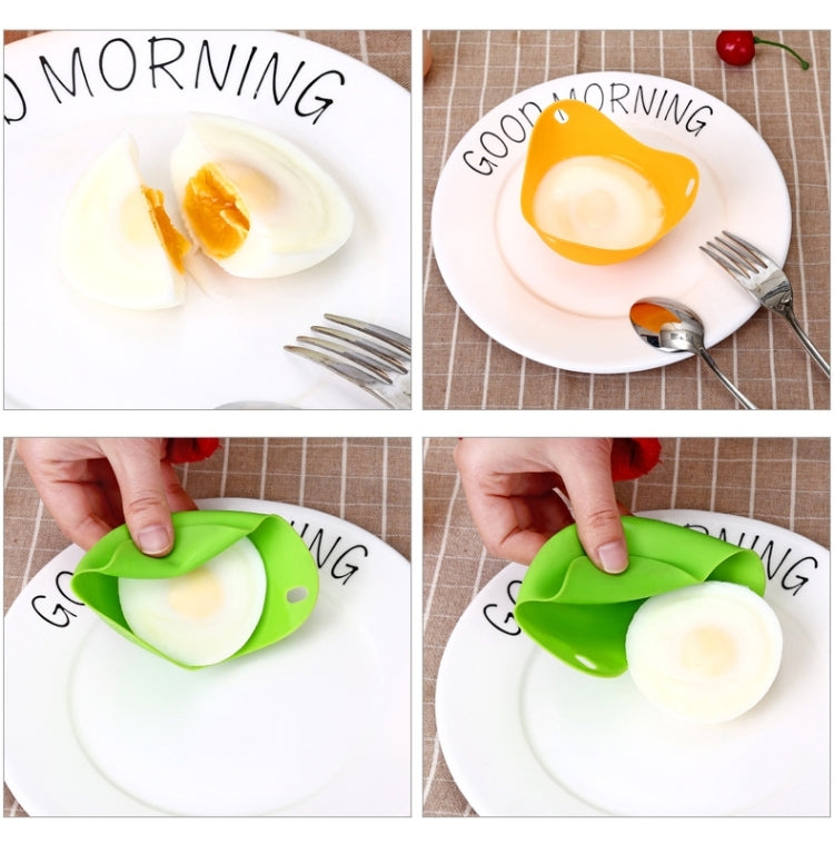 3 PCS ซิลิโคนไข่หม้อหุงไข่วงเล็บเครื่องมือห้องครัวแพนเค้กเครื่องครัว Bakeware ไอน้ำไข่แผ่นถาด, Green, Red, 4 pieces of steamed egg