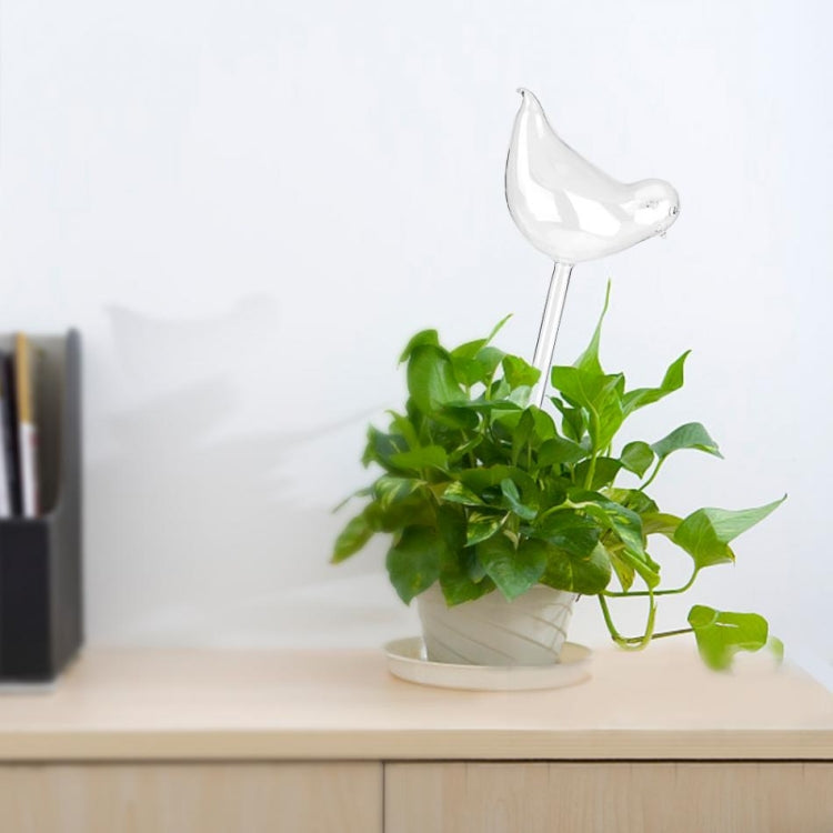 Bird Shape Flower Plant อุปกรณ์รดน้ำอัตโนมัติแก้วใสรดน้ำกระป๋อง, Bird Shape Watering Device
