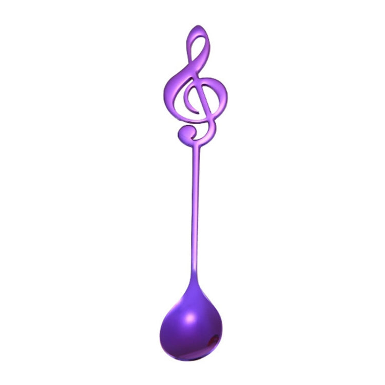 2 ชิ้น Creative Musical Note ช้อนกาแฟกวนตักสแตนเลสไทเทเนียมเพลงช้อนบาร์ช้อนของขวัญ