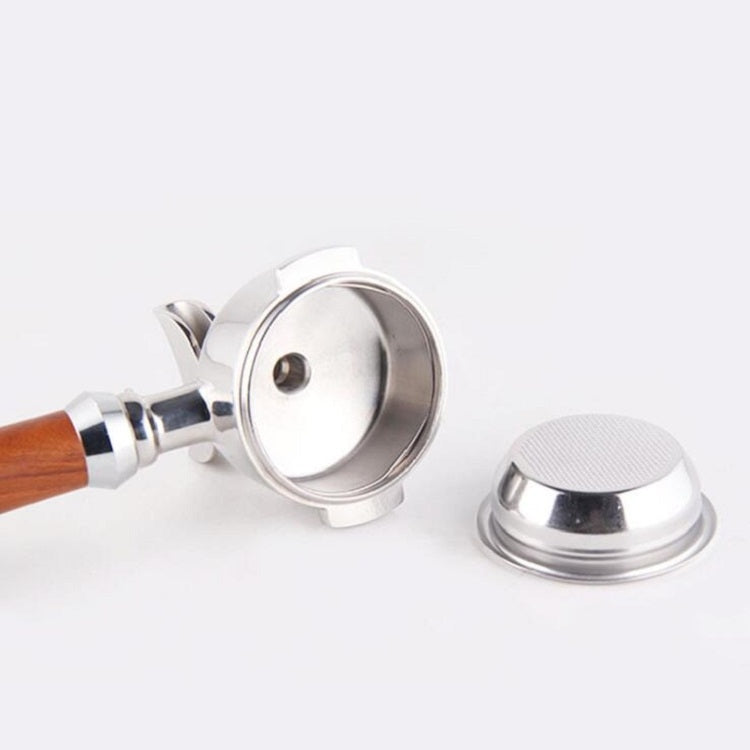 เครื่องชงกาแฟกึ่งอัตโนมัติชามผงสแตนเลส Brewing Head Filter Bottomless Handle Filter, Single Cup 58mm Universal