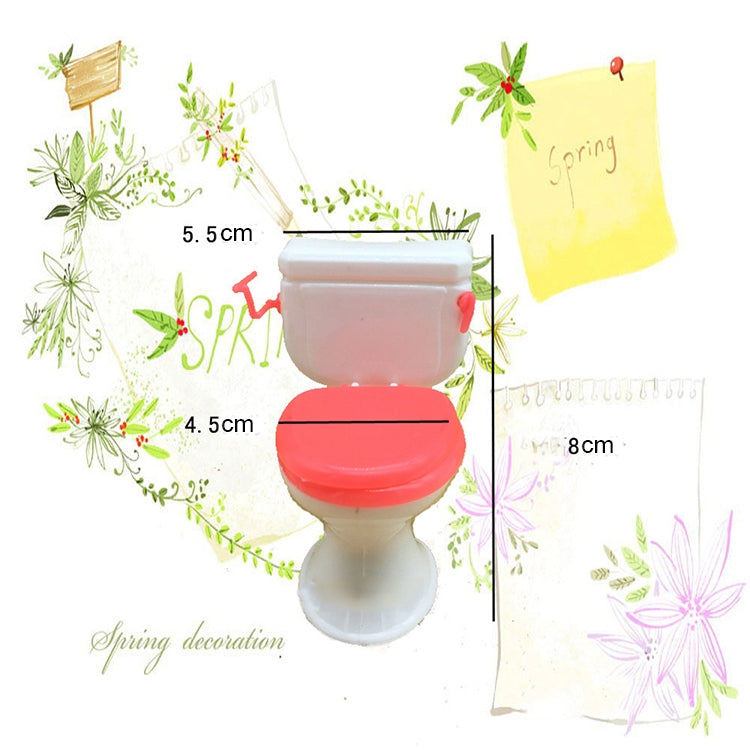 3 ชิ้นบ้านตุ๊กตาบาร์บี้พลาสติกชุดอุปกรณ์ห้องน้ำอ่างล้างหน้า, Washroom Set