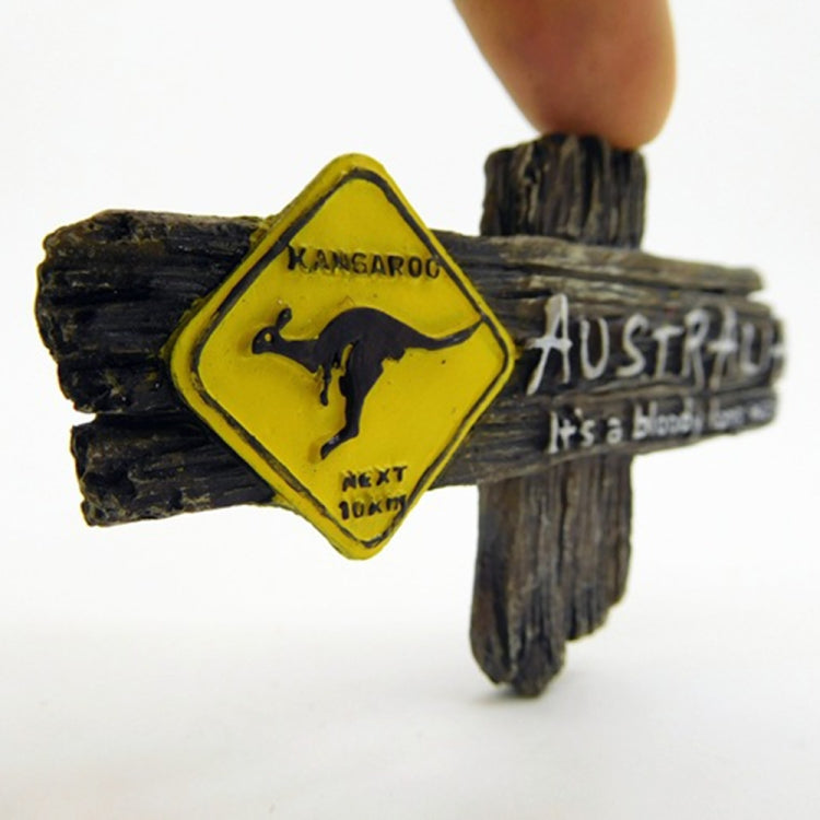 แม่เหล็กติดตู้เย็นจิงโจ้ 2 ชิ้นตกแต่งบ้านของที่ระลึกนักท่องเที่ยว, Kangaroo