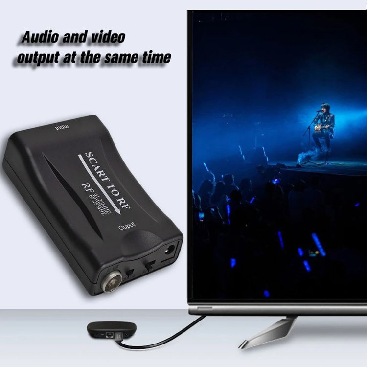 SCART เป็น RF Video Converter รองรับ RF67.25MHz, 61.25MHz, SCART to RF