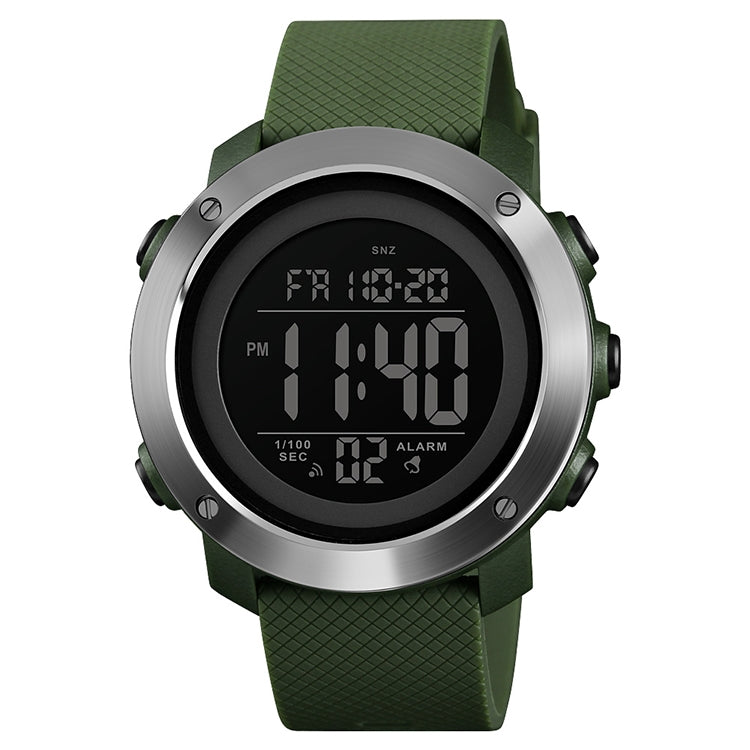 SKMEI 1416 มัลติฟังก์ชั่นแฟชั่นกลางแจ้ง Noctilucent Waterproof Steel Ring Digital Watch, Steel Ring, 1416 Steel Ring