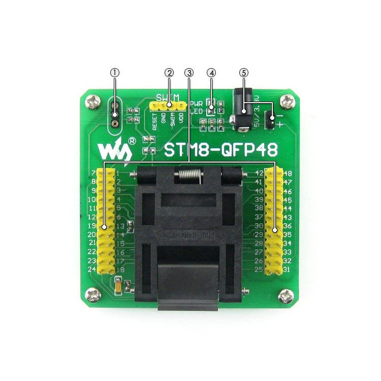 Waveshare STM8-QFP48, อะแดปเตอร์โปรแกรมเมอร์