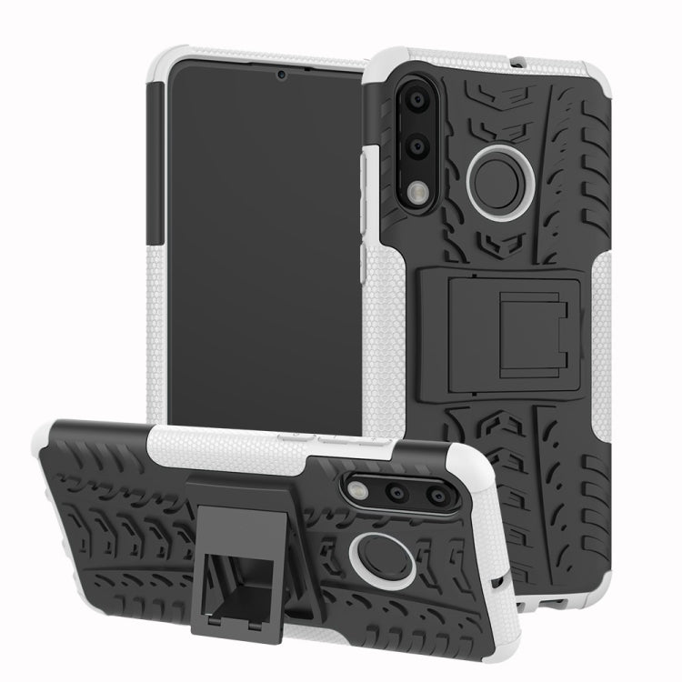 พื้นผิวยาง TPU + PC เคสโทรศัพท์กันกระแทกสำหรับ Huawei P30 Lite / Nova 4e พร้อมตัวยึด, For Huawei P30 Lite