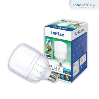 LED CAPELLA 20W , 30W , 50W ขั้ว E27 แสง Daylight หลอดไฟตลาดนัด ยี่ห้อ LeKise (เลคิเซ่) (20W)