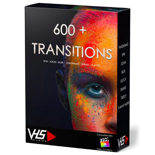 600+ Final Cut Transitions Pack (VHS Studio)