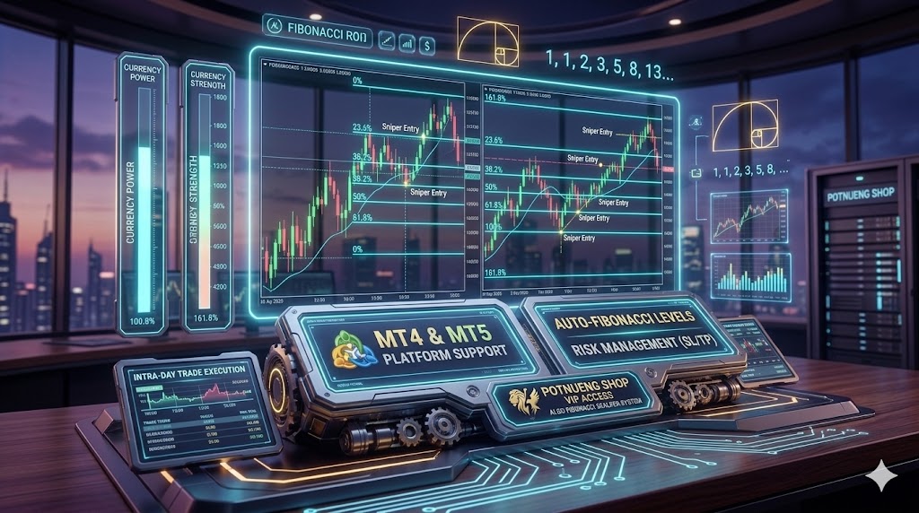 Algo Fibonacci Scalper System MT4 MT5 Trading Indicator Download