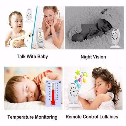 VB601 2.0 นิ้วหน้าจอ LCD Baby Monitor แบบพกพาที่ไม่ยุ่งยาก, รองรับการพูดคุยสองทาง, Night Vision, VB601