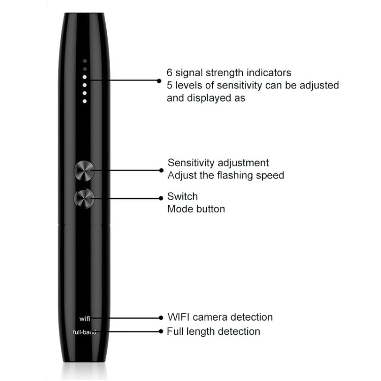 WT09 IR กล้องเลนส์เครื่องตรวจจับสัญญาณไร้สายตรวจจับอุปกรณ์ Finder Anti-ติดตาม GPS เรดาร์ความถี่วิทยุเครื่องตรวจจับ