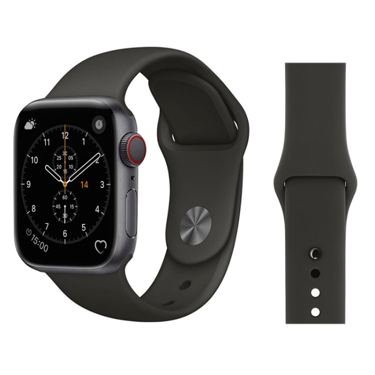 สำหรับ Apple Watch Series 3 & 2 & 1 38 มม.แฟชั่นสไตล์เรียบง่ายซิลิโคนสายรัดข้อมือ, For 38mm
