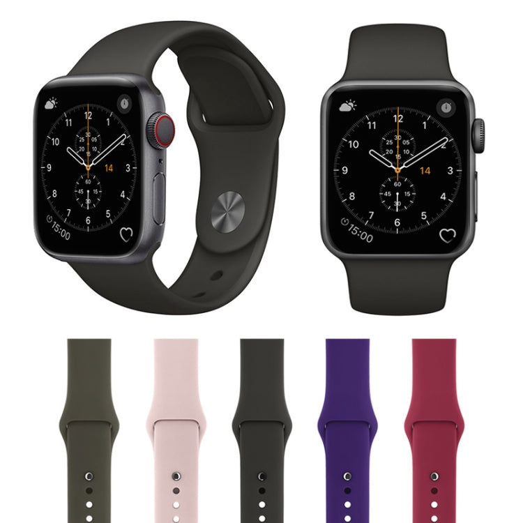 สำหรับ Apple Watch Series 3 & 2 & 1 38 มม.แฟชั่นสไตล์เรียบง่ายซิลิโคนสายรัดข้อมือ, For 38mm
