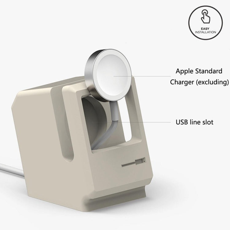 ซิลิกาเจลสไตล์ย้อนยุค Apple Watch แท่นชาร์จแท่นยึดสถานี