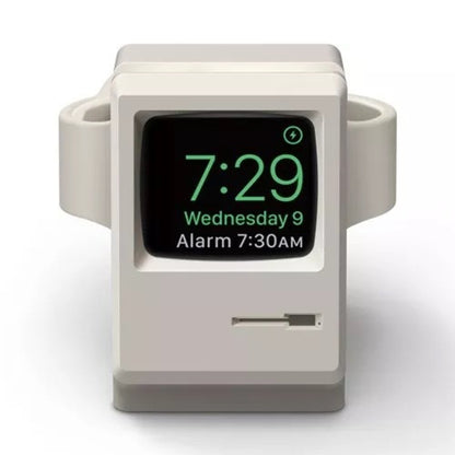ซิลิกาเจลสไตล์ย้อนยุค Apple Watch แท่นชาร์จแท่นยึดสถานี