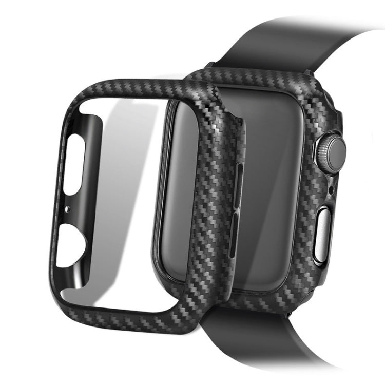 เคสป้องกันกรอบคาร์บอนไฟเบอร์ PC สำหรับ Apple Watch Series 6 & SE & 5 & 4 40 มม, For Apple Watch Series 6 / 5 / 4 / Watch SE 40mm