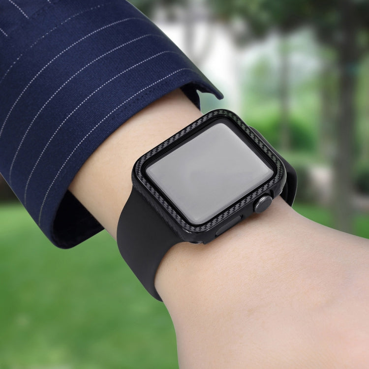 เคสป้องกันกรอบคาร์บอนไฟเบอร์ PC สำหรับ Apple Watch Series 6 & SE & 5 & 4 40 มม, For Apple Watch Series 6 / 5 / 4 / Watch SE 40mm