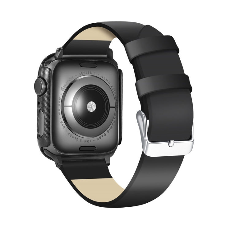 เคสป้องกันกรอบคาร์บอนไฟเบอร์ PC สำหรับ Apple Watch Series 6 & SE & 5 & 4 44 มม, For Apple Watch Series 6 / 5 / 4 / Watch SE 44mm