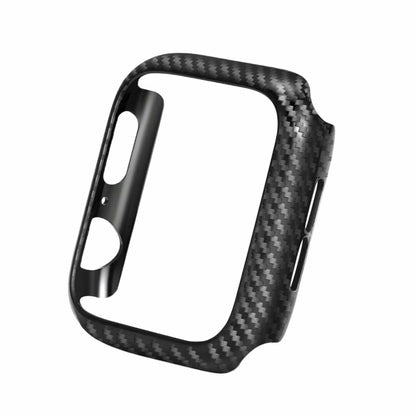 สายหนังแท้คาร์บอนไฟเบอร์ + กรอบสำหรับ Apple Watch Series 3 & 2 & 1 38mm, Apple Watch Series 3 & 2 & 1 38mm