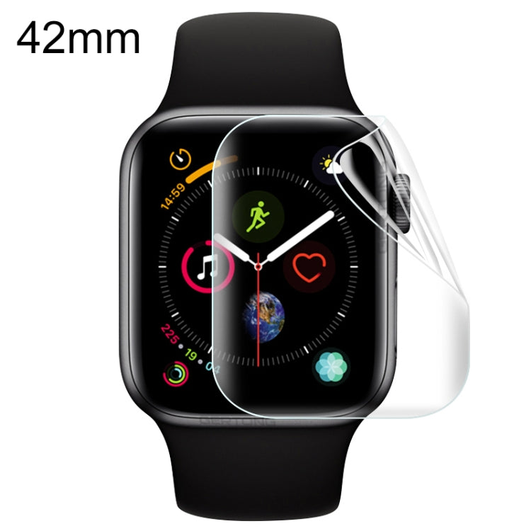 สำหรับ Apple Watch 42 มม. ฟิล์ม Hydrogel แบบนุ่ม Full Cover Front Protector, For Apple Watch Series 3 / 2 / 1 42mm(1 PC)