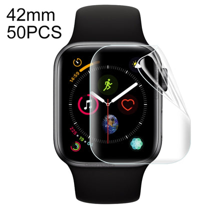 50 ชิ้นสำหรับ Apple Watch 42mm Soft Hydrogel Film Full Cover Front Protector, For Apple Watch Series 3 / 2 / 1 42mm(50 PCS)