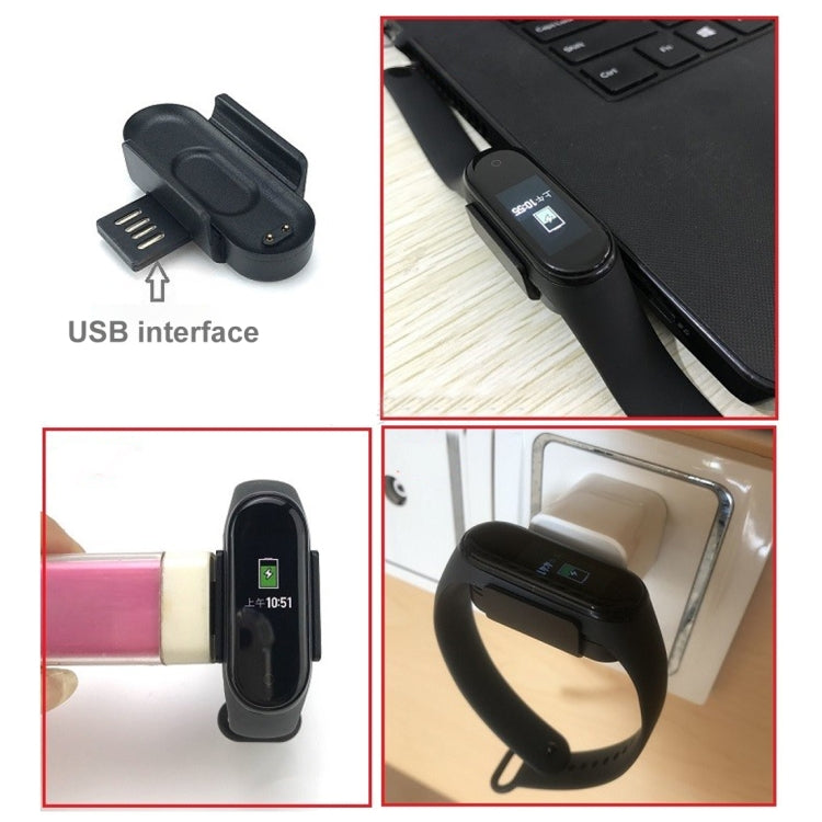 สำหรับ Xiaomi Mi Band 4 Charger แท่นชาร์จฐานขาตั้งพร้อมสายชาร์จ 1 ม