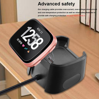 สำหรับ Fitbit Versa 2 Charger แท่นชาร์จฐานขาตั้งพร้อมสายชาร์จ 1 ม