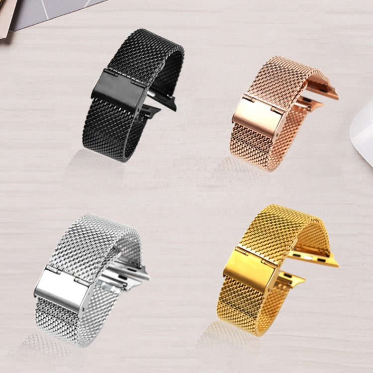 304 สแตนเลสนาฬิกา Milanese พร้อมขั้วต่อสำหรับ Apple Watch Series 8 & 7 41 มม./SE 2 & 6 & SE & 5 & 4 40 มม./3 & 2 & 1 38 มม., For Apple Watch Series 7  41mm / & 6 & SE & 5 & 4 40mm