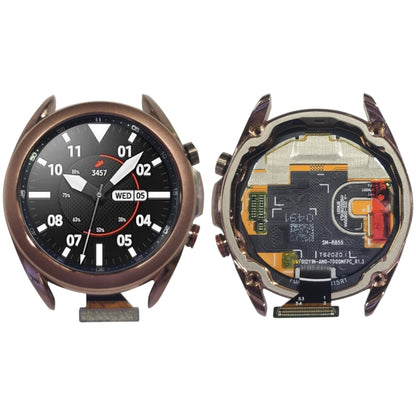 หน้าจอแอลซีดีและชุดประกอบDigitizerพร้อมกรอบสำหรับSamsung Galaxy Watch3 SM-R850/R855