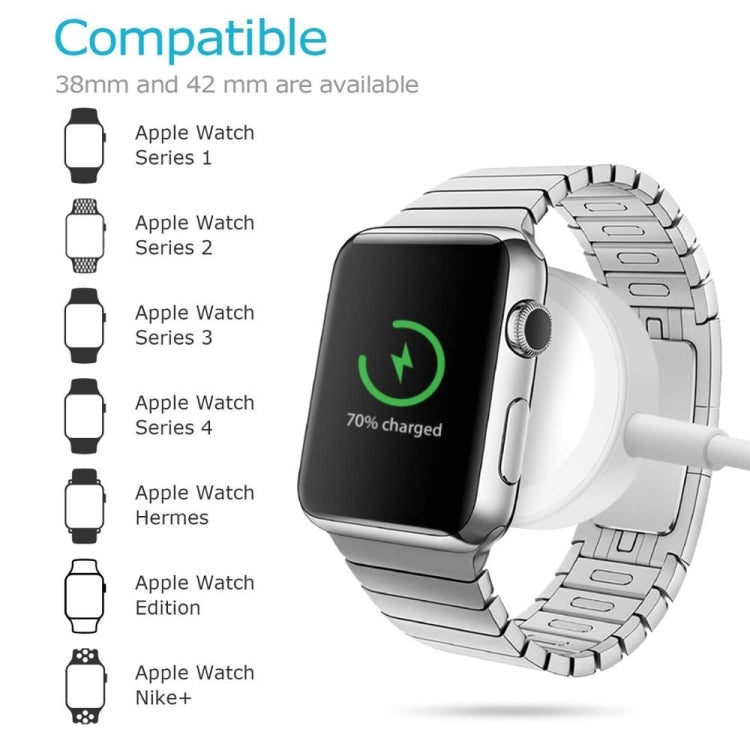 เครื่องชาร์จไร้สายแม่เหล็กแบบพกพาอเนกประสงค์ Type-C 3 ม. สำหรับ Apple Watch Ultra & Ultra 2 & Series 9 & 8 & 7 & 6 & 5 & 4 & 3 & 2, 3m
