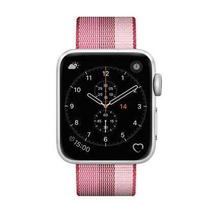 สำหรับ Apple Watch 42mm ลายทอสายนาฬิกาไนลอน, For Apple Watch 42mm