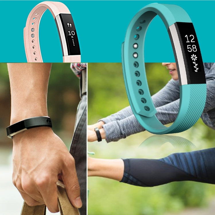 สำหรับ Fitbit Alta Watch สายนาฬิกาซิลิโคนเนื้อเฉียง ขนาดใหญ่ ความยาว: ประมาณ 22 ซม