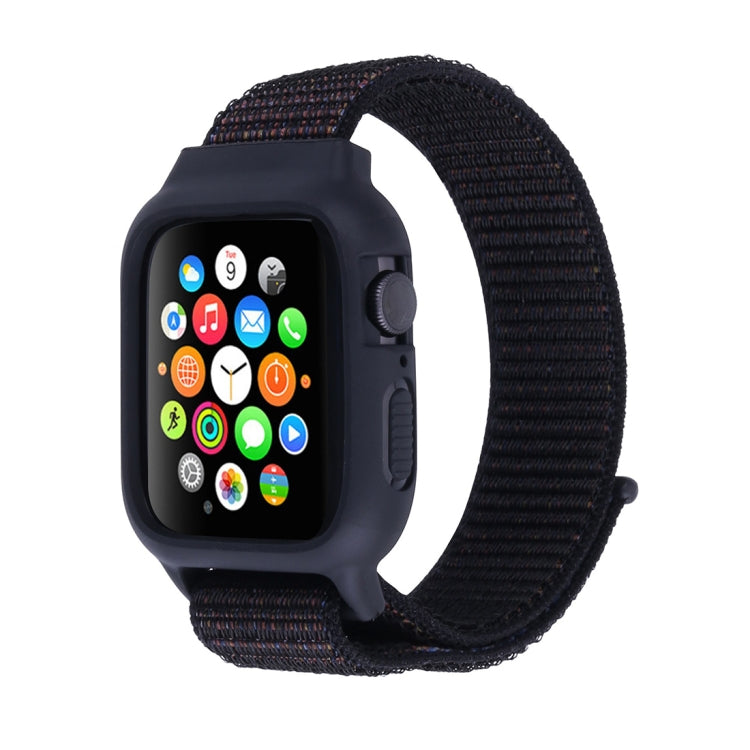 สำหรับ Apple Watch Series 7 45 มม. / 6 & SE & 5 & 4 44 มม. / 3 & 2 & 1 42 มม. สายนาฬิกาไนลอนพร้อมตะขอและห่วง, For Apple Watch Series 7 45mm / 6 & SE & 5 & 4 44mm / 3 & 2 & 1 42mm                                                                          ...
