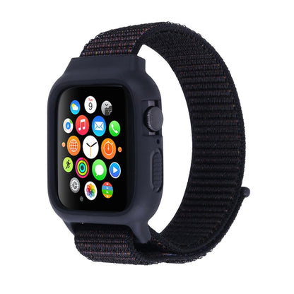 สำหรับ Apple Watch Series 7 45 มม. / 6 & SE & 5 & 4 44 มม. / 3 & 2 & 1 42 มม. สายนาฬิกาไนลอนพร้อมตะขอและห่วง, For Apple Watch Series 7 45mm / 6 & SE & 5 & 4 44mm / 3 & 2 & 1 42mm                                                                          ...