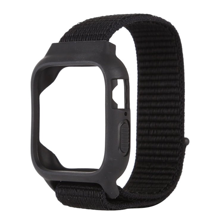 สำหรับ Apple Watch Series 7 45 มม. / 6 & SE & 5 & 4 44 มม. / 3 & 2 & 1 42 มม. สายนาฬิกาไนลอนพร้อมตะขอและห่วง, For Apple Watch Series 7 45mm / 6 & SE & 5 & 4 44mm / 3 & 2 & 1 42mm                                                                          ...