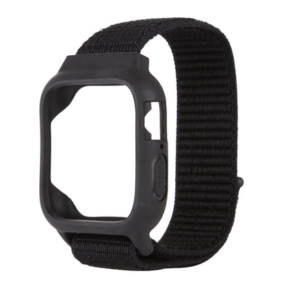 สำหรับ Apple Watch Series 7 45 มม. / 6 & SE & 5 & 4 44 มม. / 3 & 2 & 1 42 มม. สายนาฬิกาไนลอนพร้อมตะขอและห่วง, For Apple Watch Series 7 45mm / 6 & SE & 5 & 4 44mm / 3 & 2 & 1 42mm                                                                          ...