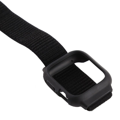 สำหรับ Apple Watch Series 7 45 มม. / 6 & SE & 5 & 4 44 มม. / 3 & 2 & 1 42 มม. สายนาฬิกาไนลอนพร้อมตะขอและห่วง, For Apple Watch Series 7 45mm / 6 & SE & 5 & 4 44mm / 3 & 2 & 1 42mm                                                                          ...