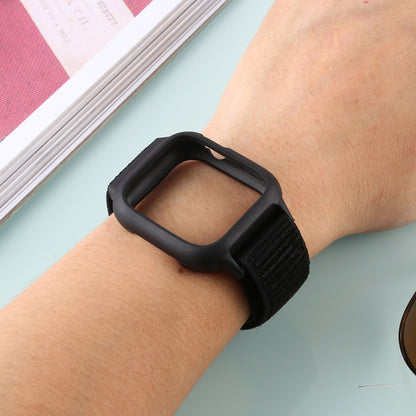 สำหรับ Apple Watch Series 7 45 มม. / 6 & SE & 5 & 4 44 มม. / 3 & 2 & 1 42 มม. สายนาฬิกาไนลอนพร้อมตะขอและห่วง, For Apple Watch Series 7 45mm / 6 & SE & 5 & 4 44mm / 3 & 2 & 1 42mm                                                                          ...