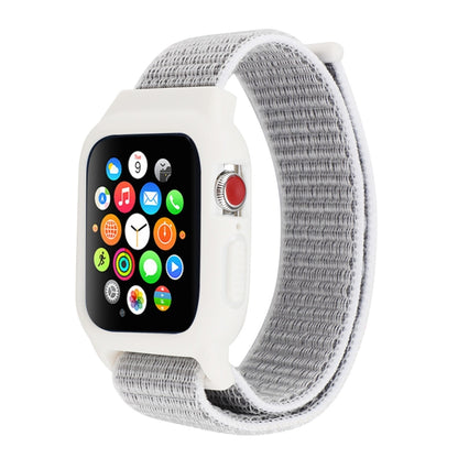 สำหรับ Apple Watch Series 7 45 มม. / 6 & SE & 5 & 4 44 มม. / 3 & 2 & 1 42 มม. สายนาฬิกาไนลอนพร้อมตะขอและห่วง, For Apple Watch Series 7 45mm / 6 & SE & 5 & 4 44mm / 3 & 2 & 1 42mm                                                                          ...