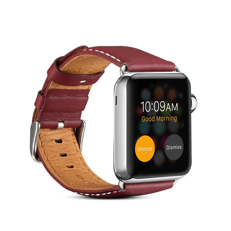 Denior สิ่งแวดล้อมหรูหรานาฬิการถยนต์สายนาฬิกาหนังสำหรับ Apple Watch Ultra 49mm / Series 8 & 7 45mm / SE 2&6&SE&5&4 44mm / 3&2&1 42mm