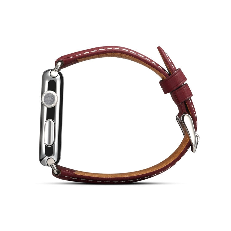 Denior สิ่งแวดล้อมหรูหรานาฬิการถยนต์สายนาฬิกาหนังสำหรับ Apple Watch Ultra 49mm / Series 8 & 7 45mm / SE 2&6&SE&5&4 44mm / 3&2&1 42mm
