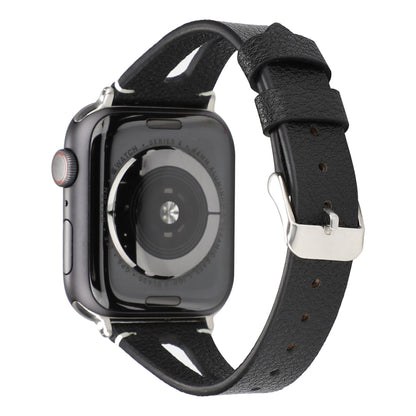 สายนาฬิกาหนังรูปตัววีเรียบง่ายสำหรับ Apple Watch Ultra 49mm / Series 8&7 45mm / SE 2&6&SE&5&4 44mm / 3&2&1 42mm