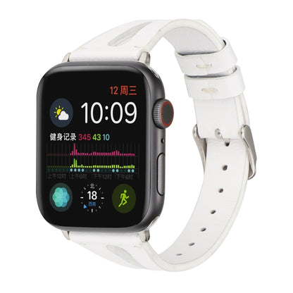 สายนาฬิกาหนังรูปตัววีเรียบง่ายสำหรับ Apple Watch Ultra 49mm / Series 8&7 45mm / SE 2&6&SE&5&4 44mm / 3&2&1 42mm