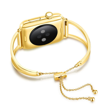 สร้อยข้อมือรูปตัว V สายรัดข้อมือโลหะพร้อมหัวเข็มขัดสแตนเลสสำหรับ Apple Watch Ultra 49mm / Series 8&7 45mm / SE 2&6&SE&5&4 44mm / 3&2&1 42mm, 7 45mm / 6&SE&5&4 44mm / 3&2&1 42mm