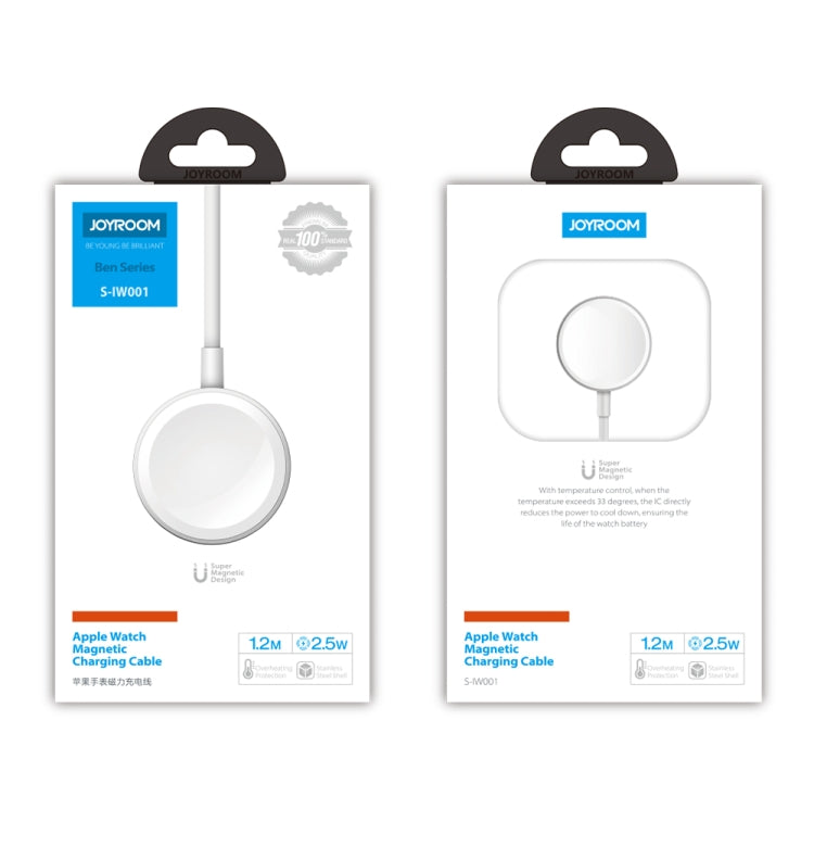 JOYROOM S-IW001 Ben Series 1.2m 2.5W สายชาร์จแม่เหล็กแบบพกพาสำหรับ Apple Watch