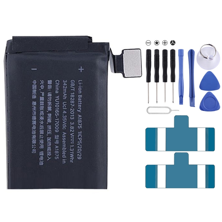 แบตเตอรี่ลิเธียมไอออน 342mAh สำหรับ Apple Watch Series 3 GPS 42mm, For Apple Watch Series 3 GPS 42mm