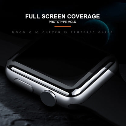 mocolo 0.33mm 9H 3D Round Edge Full กาวฟิล์มกระจกนิรภัยสำหรับ Apple Watch Series 4 44 มม., For Apple Watch Series 6 / 5 / 4 / Watch SE 44mm