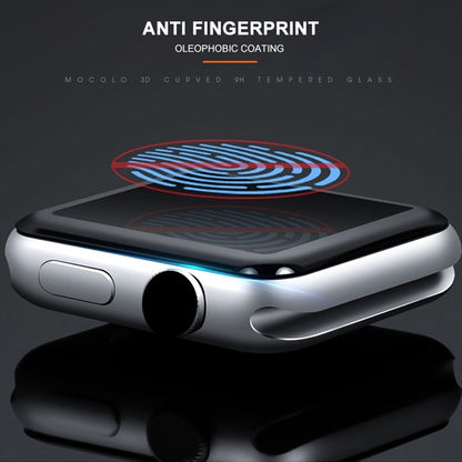 mocolo 0.33mm 9H 3D Round Edge Full กาวฟิล์มกระจกนิรภัยสำหรับ Apple Watch Series 4 44 มม., For Apple Watch Series 6 / 5 / 4 / Watch SE 44mm