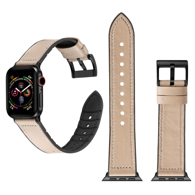 สีทึบ TPU + สายนาฬิกาสแตนเลสสำหรับ Apple Watch Series 7 41mm / 6 & SE & 5 & 4 40mm / 3 & 2 & 1 38mm, 40mm