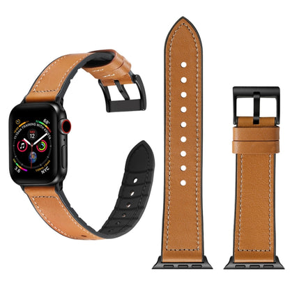 สีทึบ TPU + สายนาฬิกาสแตนเลสสำหรับ Apple Watch Series 7 41mm / 6 & SE & 5 & 4 40mm / 3 & 2 & 1 38mm, 40mm
